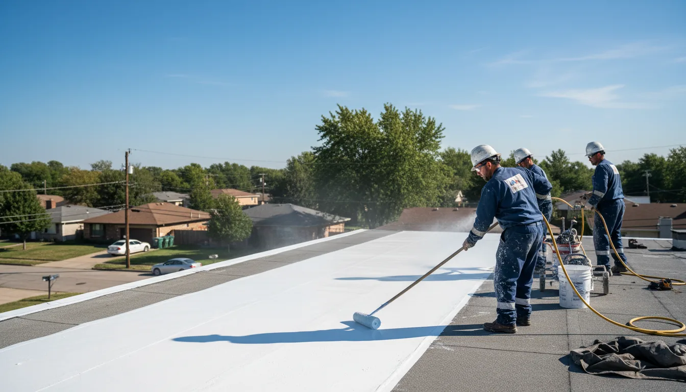 Commercial roof coating in Monterey, LA near me